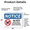 Signmission No Pets Service Animals Allowed, 24 in W x Rectangle, Vinyl Decal OS-2PACK-NS-D-1824-L-16173 - alternate 3